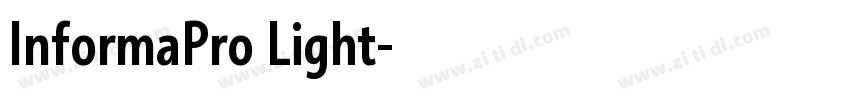 InformaPro Light字体转换